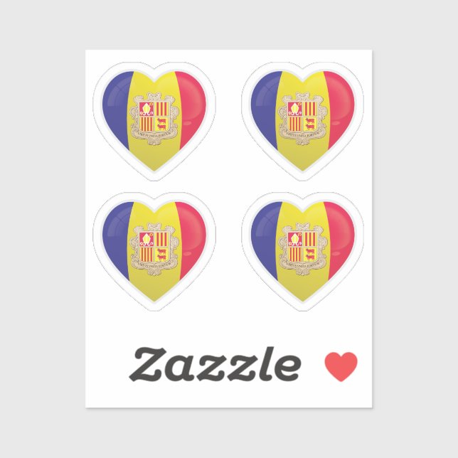 Andorra Love Flag  (Sheet)