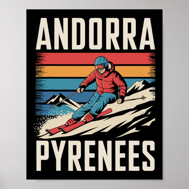 Andorra Pyrenees Ski Resort  Poster (Front)
