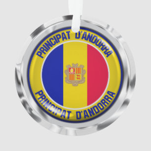 Andorra Round Emblem Ornament