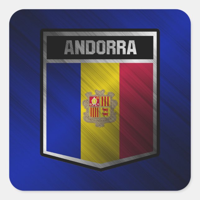 Andorra Square Sticker (Front)