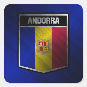 Andorra Square Sticker