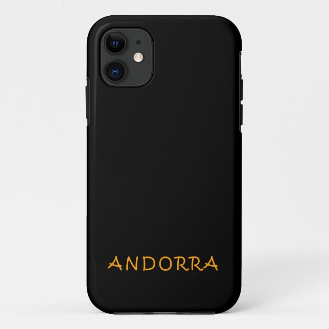 Andorra text design Case-Mate iPhone case (Back)