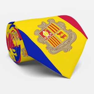 Andorran Flag, Flag of Andorra Tie