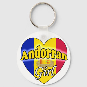 Andorran Girl Keychain