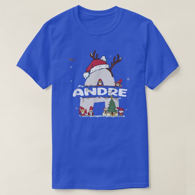 Andre Christmas  w Andre Name for funny Xmas  T-Shirt (Design Front)