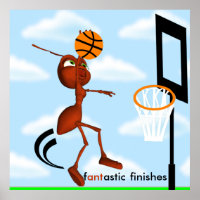 Andre Poster de l'Ant Basketball Slam Dunk