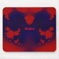 ANDRE ~ Red and Blue Mouse Pad 