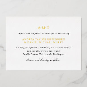 Andrea Black White Elegant Wedding
