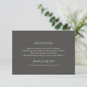 Andrea Brown Elegant Wedding Enclosure Card