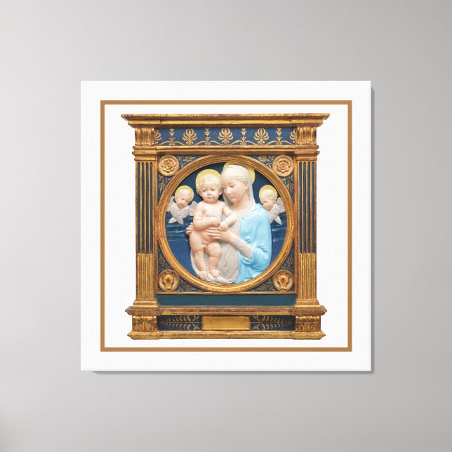 Andrea Della Robbia c1485 Madonna and Child  Canvas Print (Front)