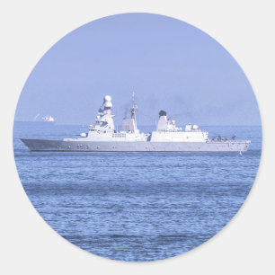 Andrea Doria Italian Destroyer Classic Round Sticker