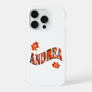 Andrea, Girls Name Made From Lilies, iPhone 15 Pro Case