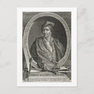 Andrea Palladio (1508-80) engraved by Bernard Pica Postcard