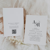 ANDREA QR Code Classic Elegant Chic Unique Wedding