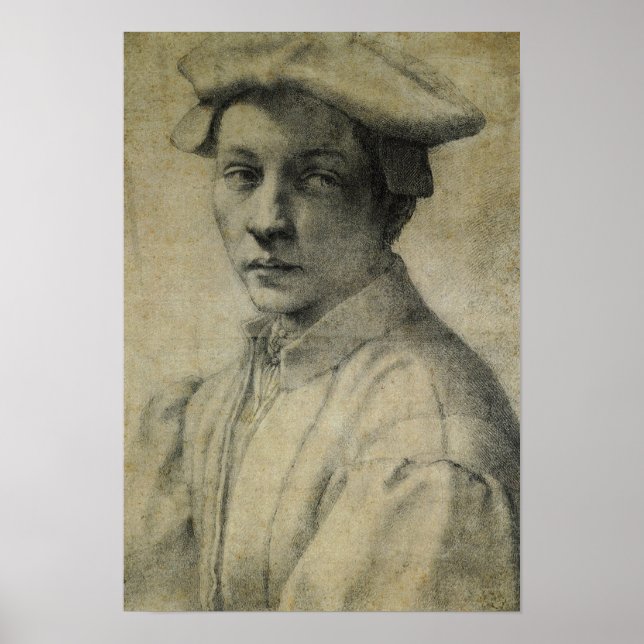 Andrea Quaratesi Portrait by Michelangelo Poster (Front)