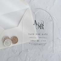 ANDREA Simple Arch Modern Wedding Save the Date