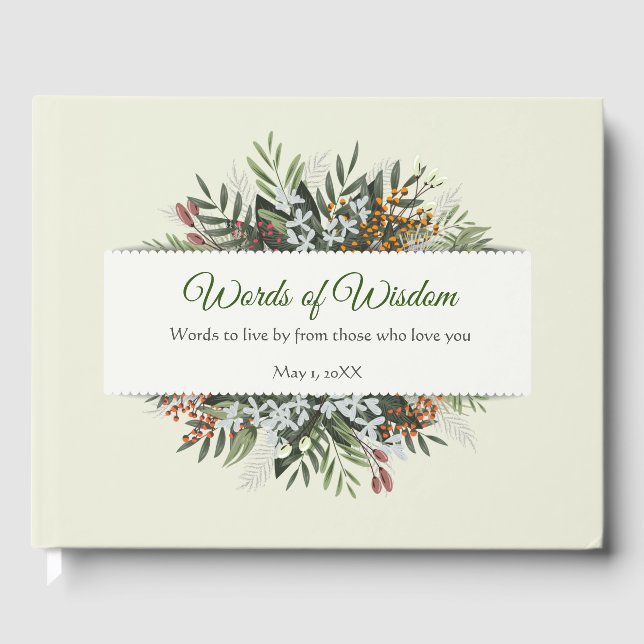 Andreas "Words of Wisdom" Guest Keepsake Book (Front)