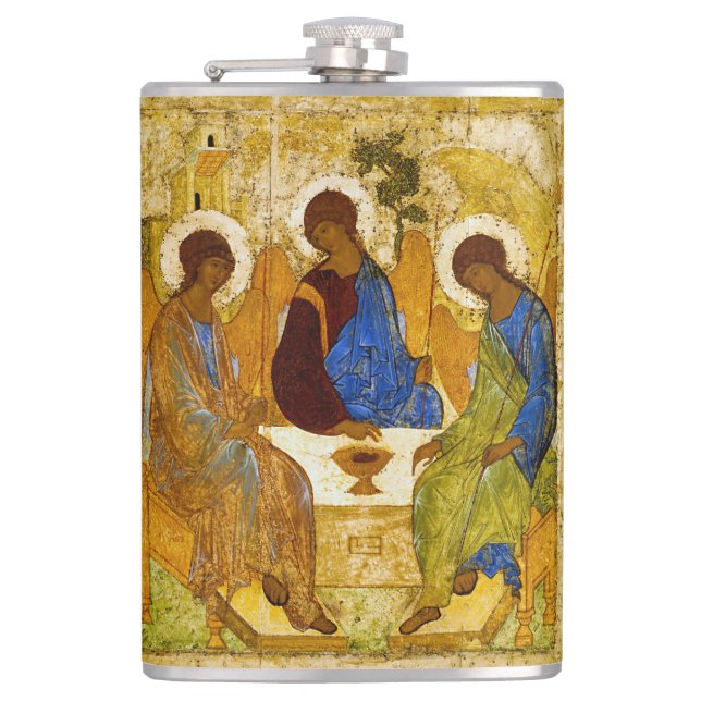 Andrei Rublev, icon of the Trinity Hip Flask (Front)