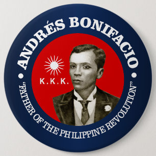 Andres Bonifacio 6 Inch Round Button