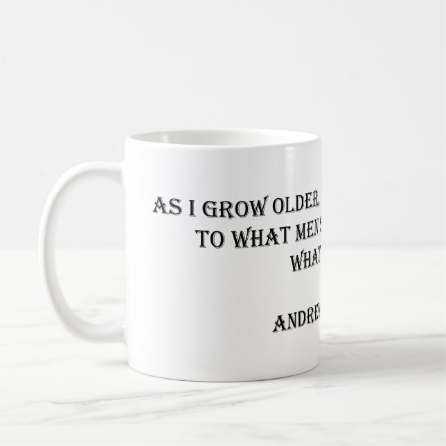 Andrew Carnegie Quote Mug (Left)