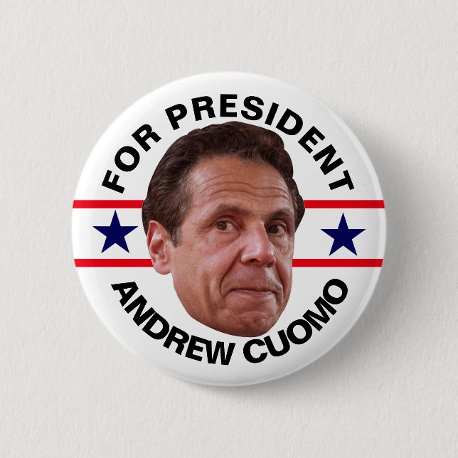 Andrew Cuomo for President 2020 2 Inch Round Button (Front)
