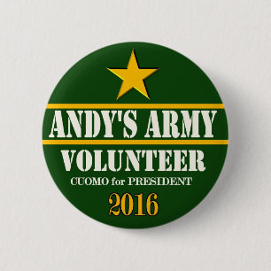 Andrew Cuomo President 2016 2 Inch Round Button