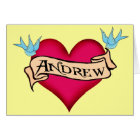 Andrew - Custom Heart Tattoo T-shirts & Gifts