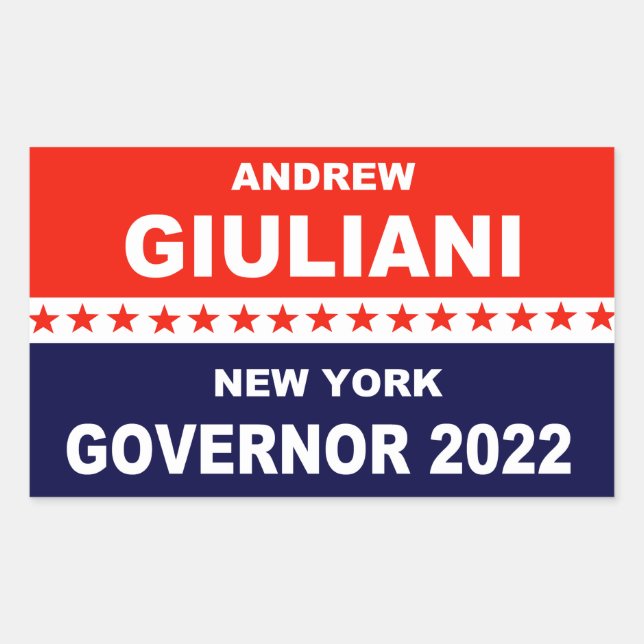 Andrew Giuliani New York Governor 2022 Sticker (Front)