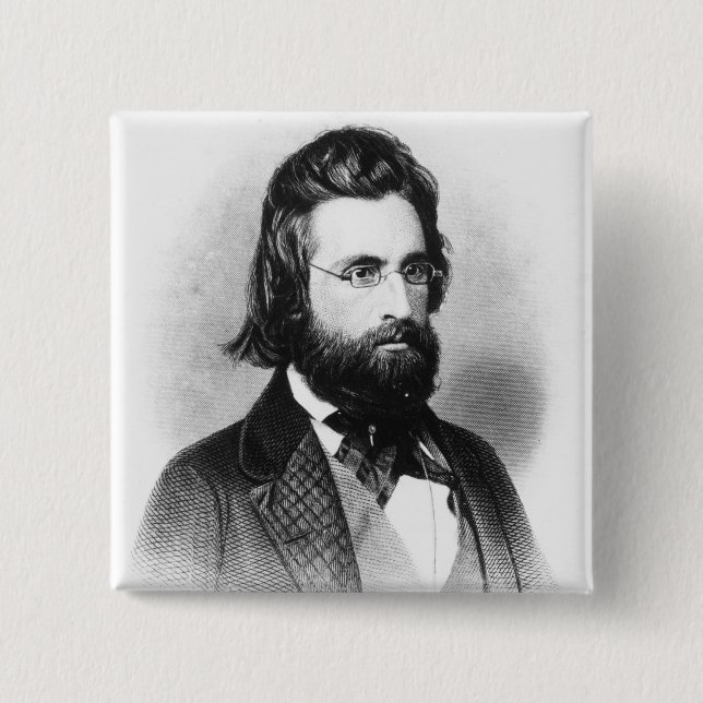 Andrew Jackson 2 Inch Square Button (Front)