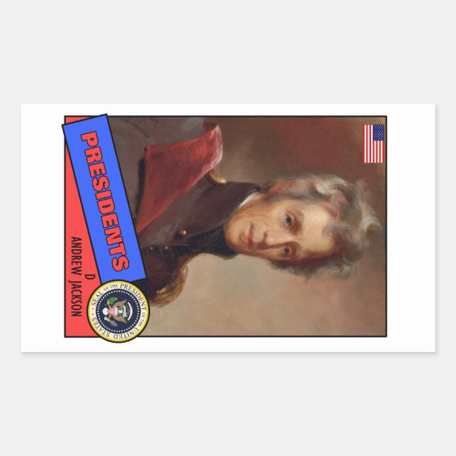 Andrew Jackson Baseball Card Sticker (Front)