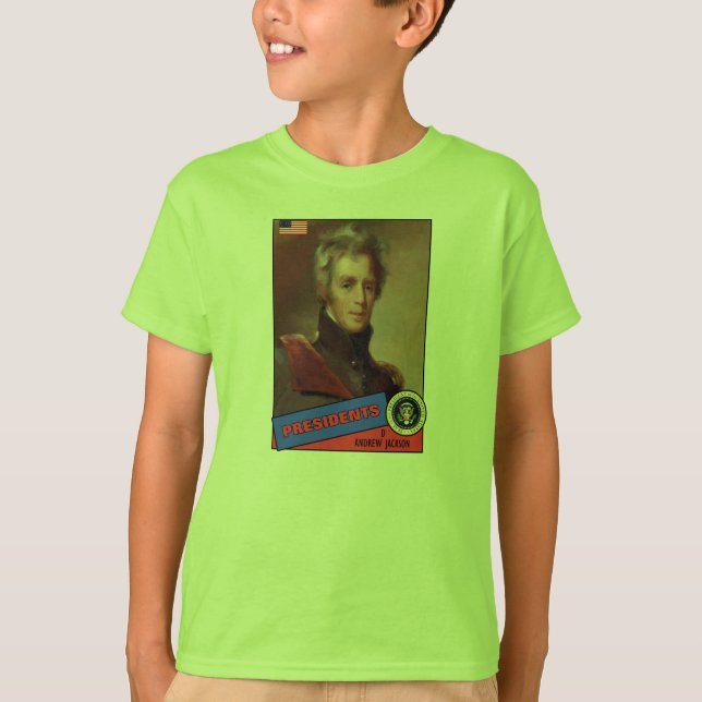Andrew Jackson Baseball Card T-Shirt (Front)