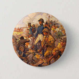 Andrew Jackson During the Battle of New Orleans 2 Inch Round Button