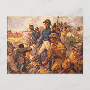 Andrew Jackson During the Battle of New Orleans Postcard