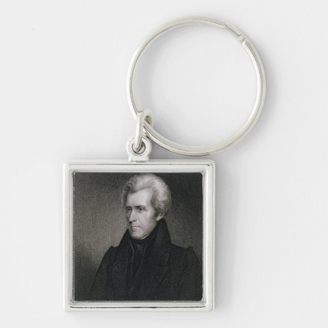Andrew Jackson (engraving) Keychain (Front)