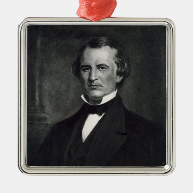 Andrew Johnson (1808-75), 17th President of the Un Metal Ornament (Front)