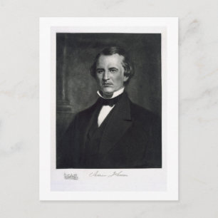 Andrew Johnson (1808-75), 17th President of the Un Postcard