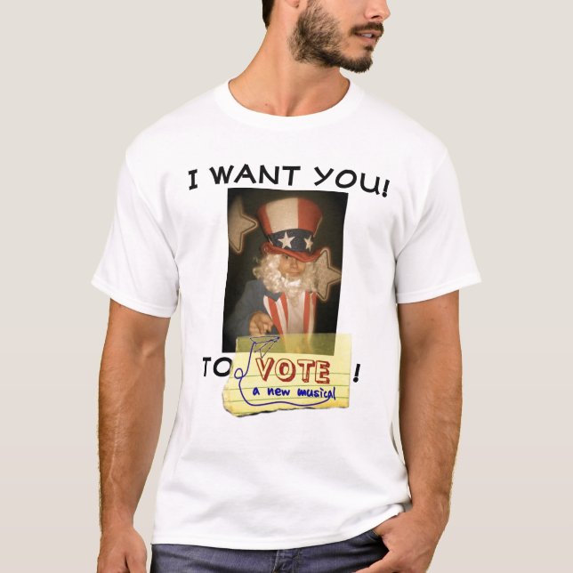 Andrew Keenan-Bolger wants YOU to VOTE! T-Shirt (Front)