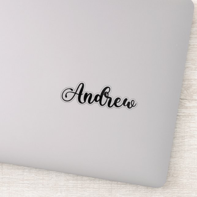 Andrew Name - Handwritten Calligraphy (Detail)