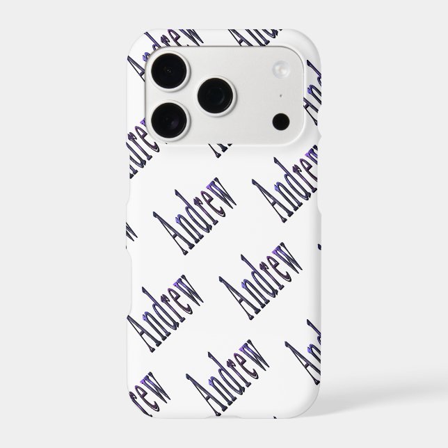 Andrew Name In Nebula Blue, (Back)