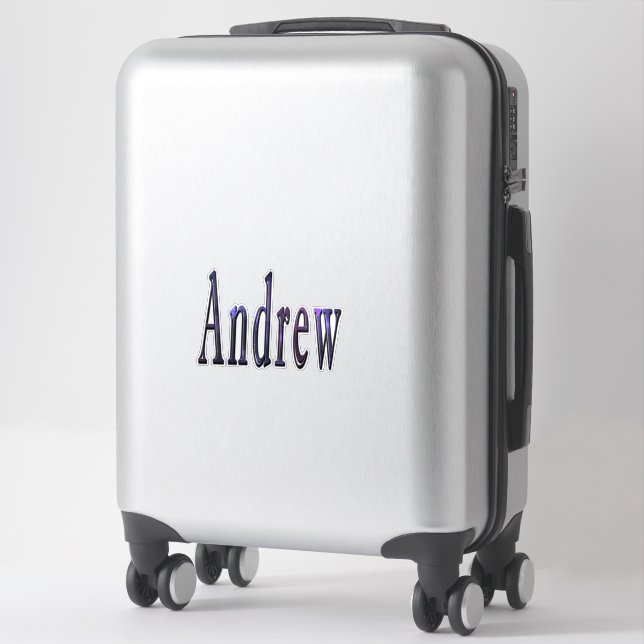 Andrew Name In Nebula Blue, (Suitcase)
