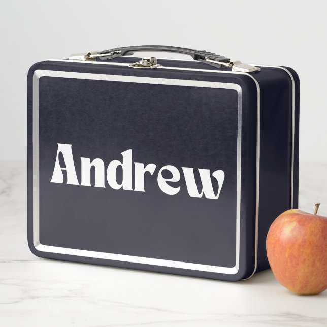 Andrew Name Personalized Metal Lunch Box (In Situ)