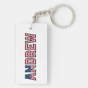 Andrew Name Vorname USA Flagge Anhänger Schlüssel Keychain