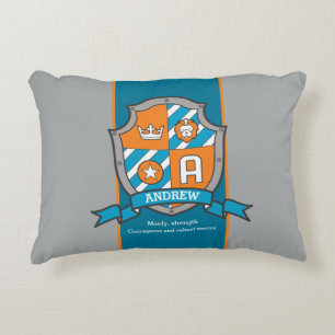 Andrew or letter A boys name meaning kids custom Accent Pillow