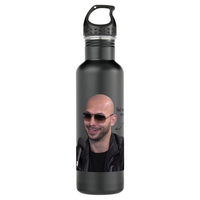 Andrew Tate not a real man  710 Ml Water Bottle (Front)