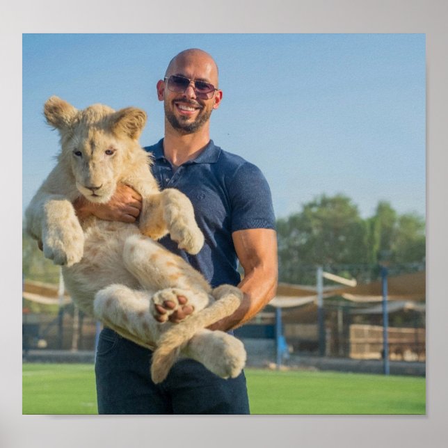 Andrew Tate tiger poster  (Front)