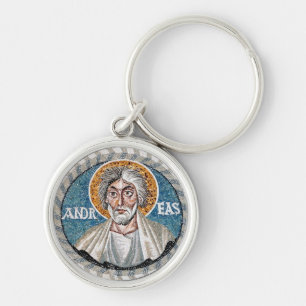 Andrew the Apostle mosaic Keychain