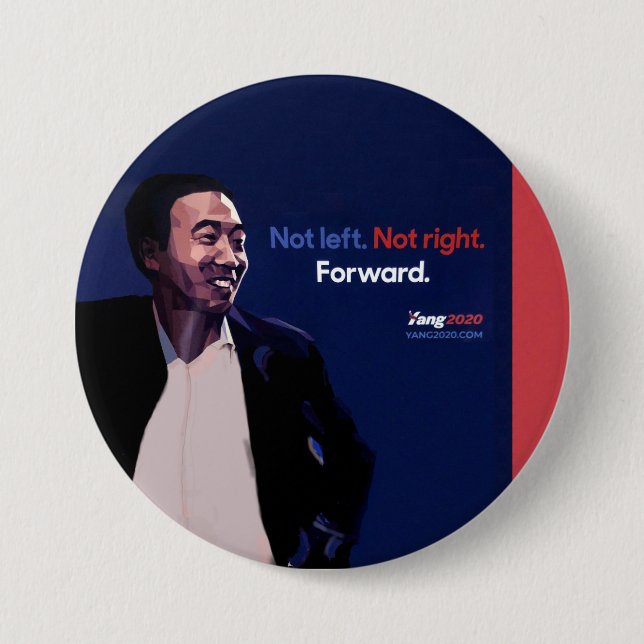 Andrew Yang 2020 3 Inch Round Button (Front)