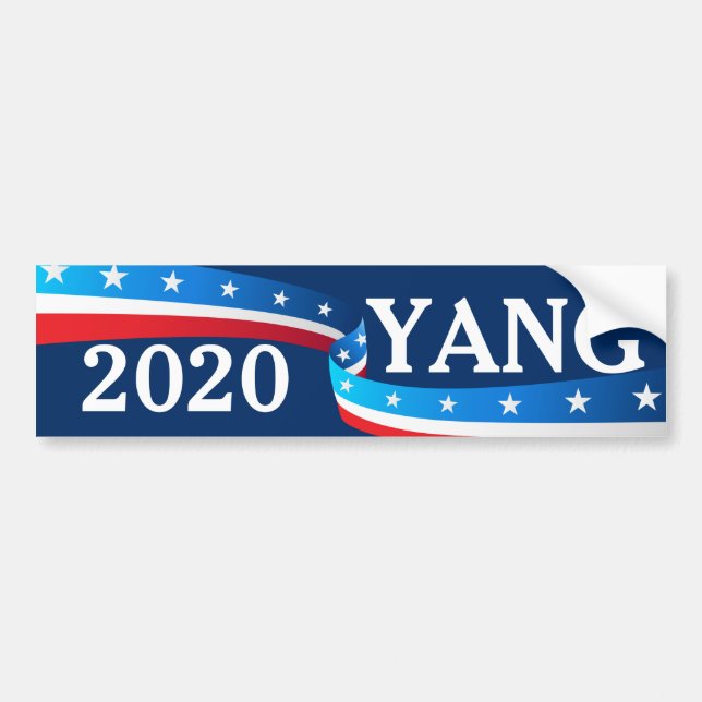 Andrew Yang 2020 President Bumper Sticker (Front)