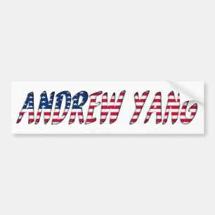 Andrew Yang Democrat Presidential Candidate 2020 Bumper Sticker