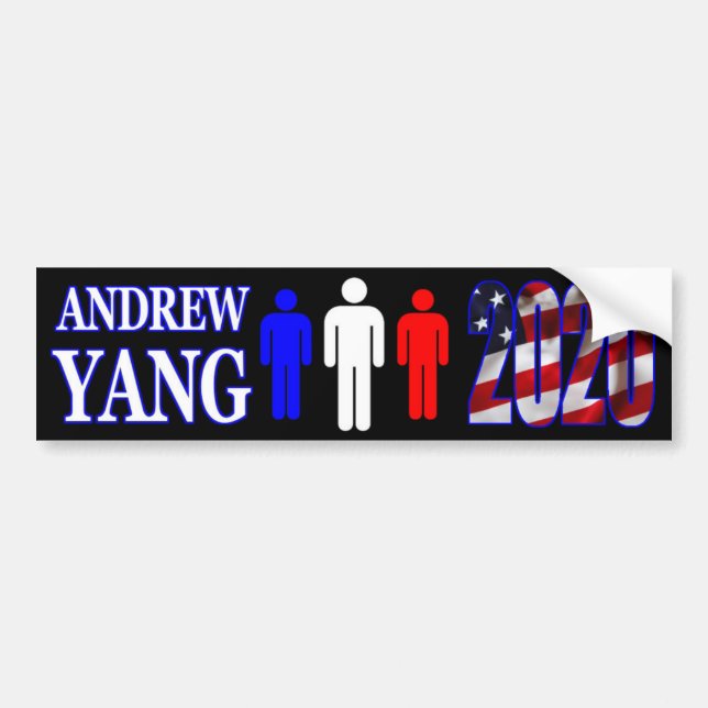 Andrew Yang for President 2020 Bumper Sticker (Front)